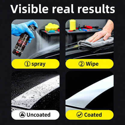 500ML Car Nano Ceramic Coating Liquid, Hydrophobic Nano Crystal Wax Polish, Scratch Repair Spray, Liquid Wax for Car Shine and Protection