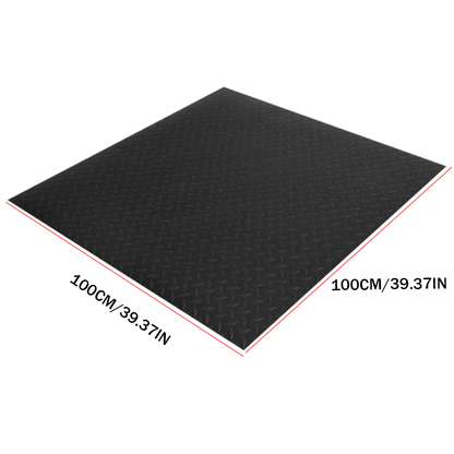 1/2/3/4 Square Meters of Rubber Floor Mats, Garage Floor Mats, 3MM Thick Leaf-Patterned Anti-Slip Rubber Floor Mats, Multi-Functional Rubber Floor Mats