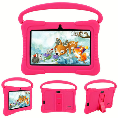 Veidoo, 7 Inch Kids Tablet, 1GB RAM 16GB ROM, Security Eye Screen, Wifi, Dual Camera, Educational Games, Parental Control APP, Android Tablet, Tablet with Drop-Proof Silicone Cover, Tablet, Pad, Tablet, Pad