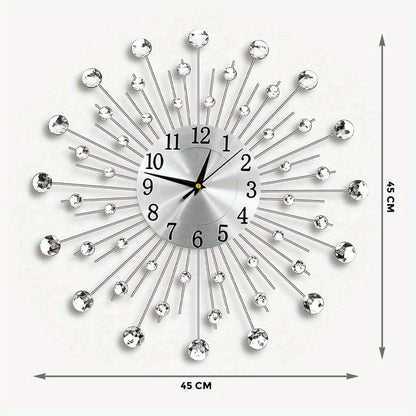 1pc Pendulum Wall Clock, Modern Big Wall Clock Extra Giant Wall Clock Battery Operated, For Kitchen Bedroom Home Dining Room Bathroom Office Decoration 33/45/50CM