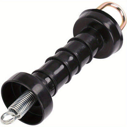 10 Pack Electric Fence Handles Insulated Spring Tension Gate Handle for Fencing Black