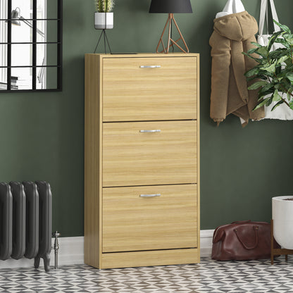 Vida Designs 3 Drawer Shoe Cabinet Shoe Rack Hallway Shoe Storage Cupboard