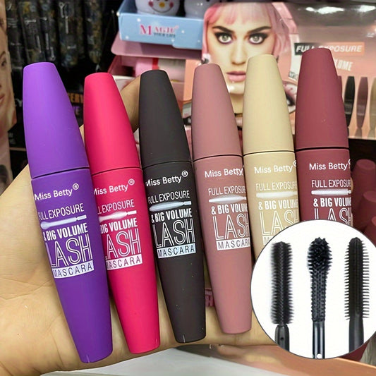 6 Packs Random Color Full Exposure And Big Volume Lash Mascara, Waterproof Long-Lasting Mascara Black Volume And Length Natural, Exquisitely Full, Lengthening Thickening Softer Fuller Lashes Amplify Smudge-Proof Eyelash Mascara