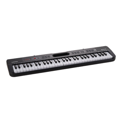 61-Key Multifunctional Portable Entertainment Keyboard Suitable for Beginners with Preset/60 Demo Songs 200 Tones 200 Rhythms Percussion Instruments Ideal Music Gift for Christmas Halloween Thanksgiving