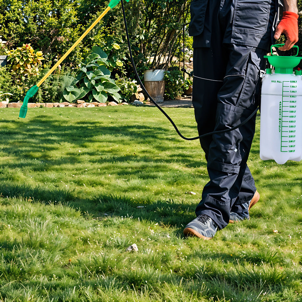 5L/ 8L Green High Pressure Watering Can Manual Shoulder-type Garden Sprayer Pressure Sprayer for Outdoor Plant Pots Lawn Watering