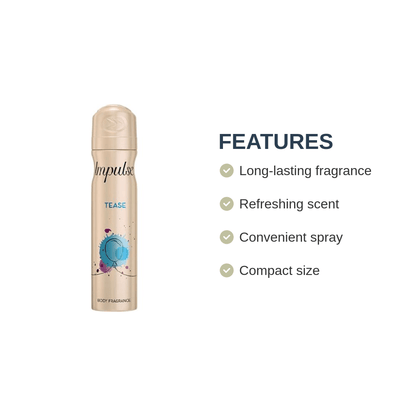 Pack of - 3 Impulse Tease Body Spray 75ml