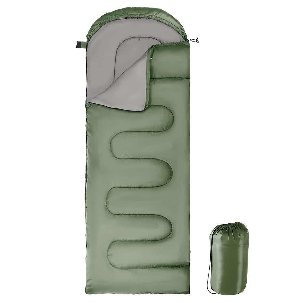 1pc Sleeping Bags For Single Adults, 4 Season Envelope Lightweight Compact Ultralight Backpacking With Portable Carry Bag For Summer, Camping, Hiking & Travel, Indoor & Outdoor Use