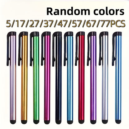 5/17/27/37/47/57/67/77pcs Capacitive Pen, Touch Screen Stylus, Universal Mobile Phone Accessory, Drawing Tool, Advertising Pen, Signature Pen, Portable Accessory, Stylish Accessory