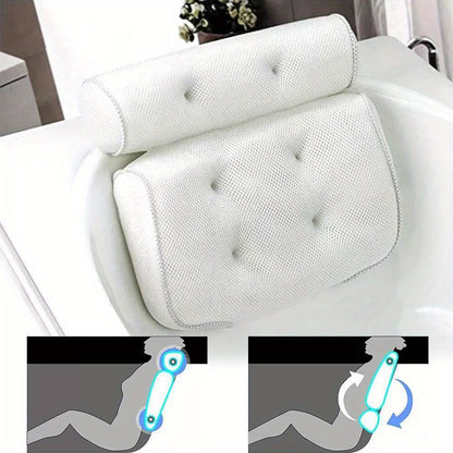 37*34*10cm Luxury Bathroom Spa Bath Pillow Non-Slip Comfortable Headrest Cushion Bathtub