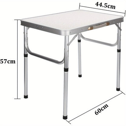 Camping Table Folding Picnic Table Adjustable Height Multipurpose Party Dining small camping Table Lightweight with Carry Handle for Catering Buffet and Garden