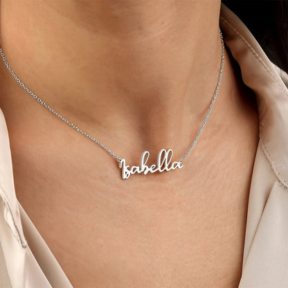 Custom Minimalist Name Necklace, Personalized Stainless Steel Exquisite Necklace, Optional Font Style Necklace, Popular Women'S Jewelry, English Solely