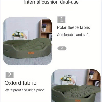 [Machine Washable Pet Bed] Pet Bed, Machine Washable Mattress for Dogs And Cats, Cozy & Soothing Support Cushion