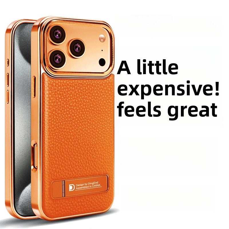 Solid Colour Magnetic Men’s iPhone Case – Anti-Drop Luxury Protective Cover for iPhone 16 Pro & 17 Pro Max