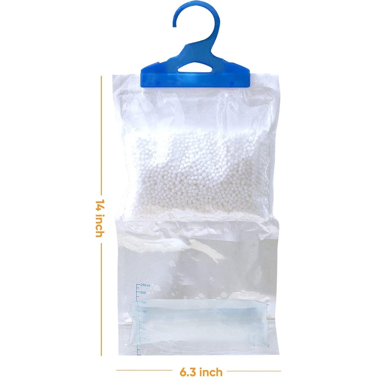 Wardrobe Hanging Moisture Absorber Bags – 5-Pack / 10-Pack (210 g Each) – Closet, Cupboard & Laundry Freshness, Reduces Humidity, No Power or Maintenance Needed