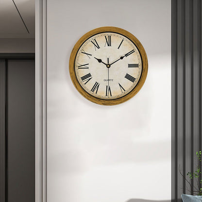 1PC multi-functional clock wall clock with fun thick frame and durable gold/white clock, 25*25*7CM