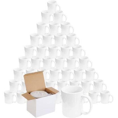 White Blank Sublimation Mugs 11oz Small Handle Heat Press AAA Grade Coffee Mug