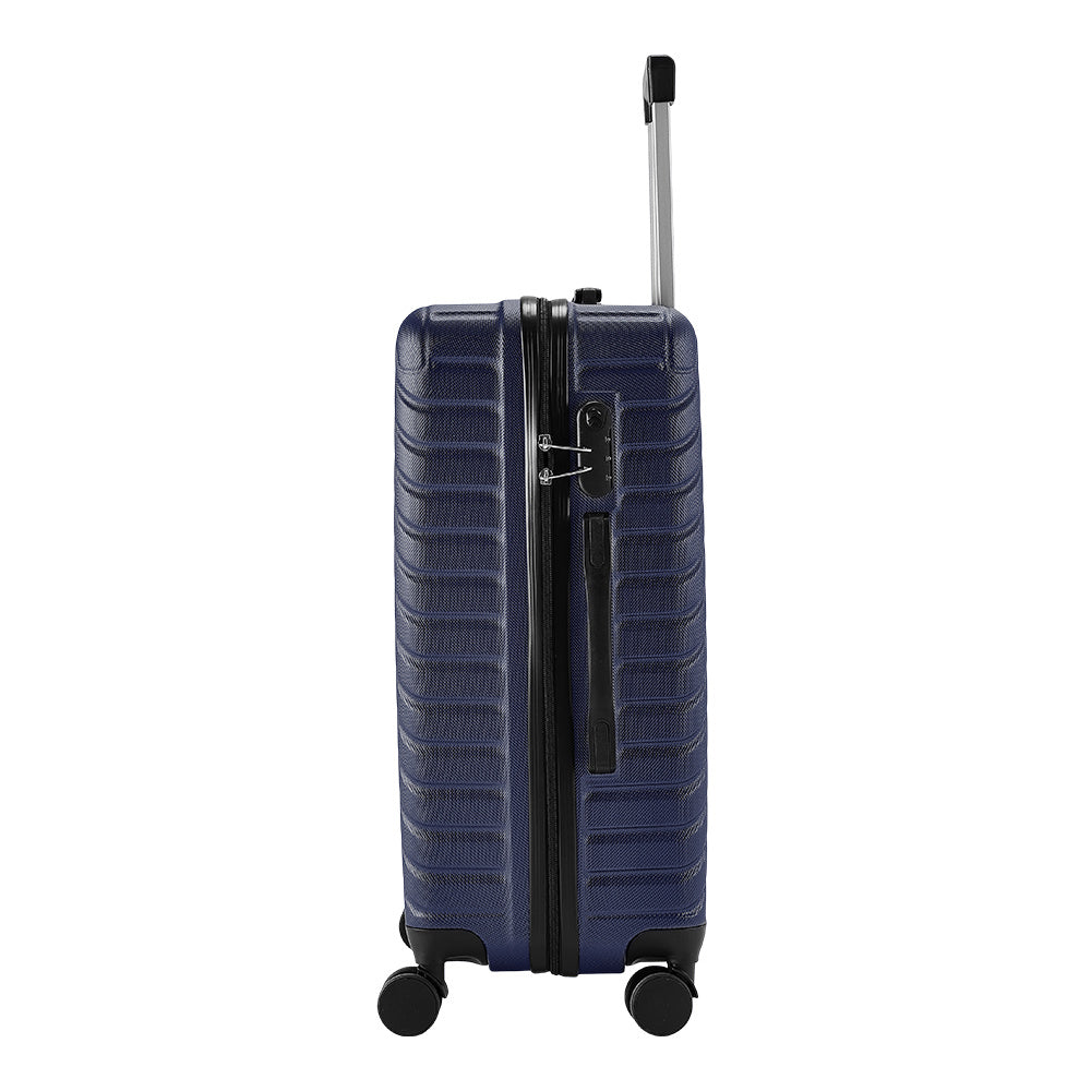 20" Suitcase Lightweight 4 Wheel Spinner Hard Shell ABS Luggage Hold Check in Travel Case Cabin Suitcase Carry On Suitcase, Hard Shell Suitcase with 4 Wheels Cabin Luggage Blue B