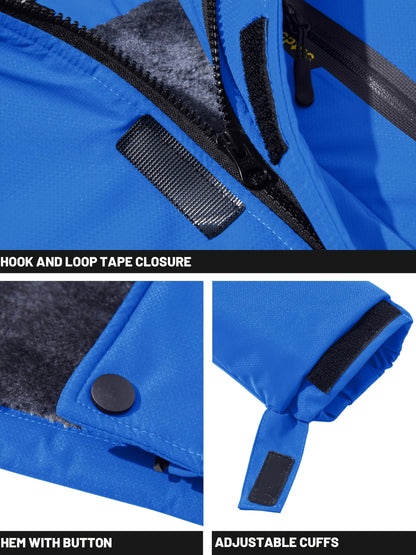 Men's Winter Warm Jackets Fleece Lined Coats Hooded Thermal Outdoor Thick Jacket Heavy Sport Hiking Jogging Camping Fishing Climbing Traveling Skiing Snowboarding Casual Parka