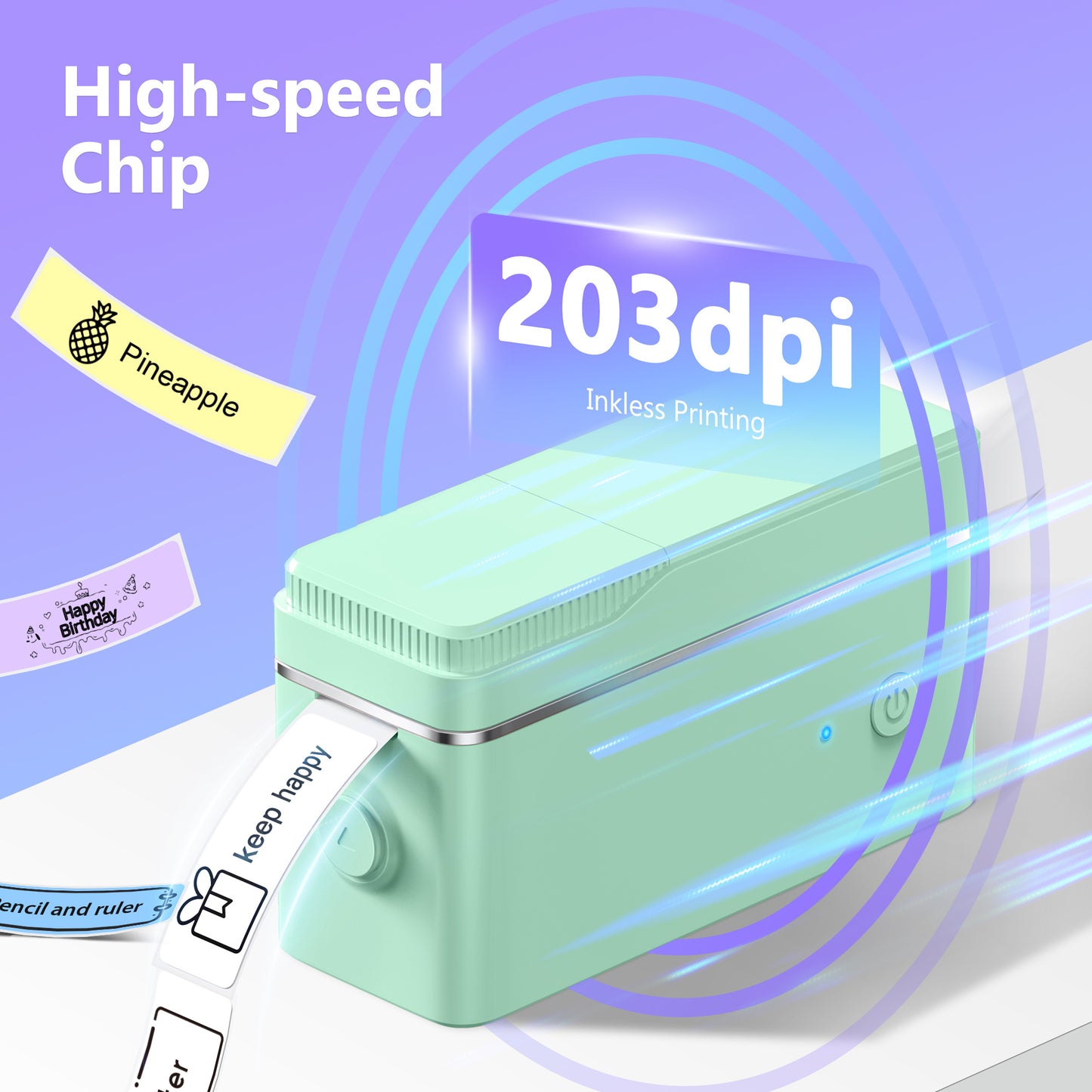 Mini Label Maker with Tape, P31S Portable Thermal Printer, Sticker Making Label Maker with Multiple Templates, Wireless Connectivity&Durable, For Organizing Storage Devices, Office, Home