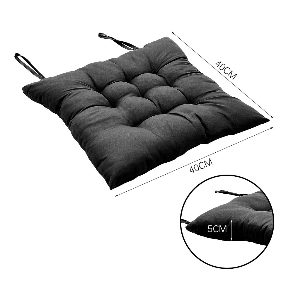 4pcs Solid Coloured Chair Cushions - Machine Washable and Durable, with A Knitted Design for Comfort and Support, Suitable for Garden, Dining and Office Chairs 40*40*5 Cm, Multi-colour Choice
