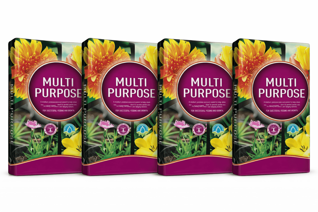 Growmoor Multi Purpose Compost 5L 4 Pack All Purpose Potting Soil Flowers Vegetables Herbs Seedlings Indoor Outdoor Gardening