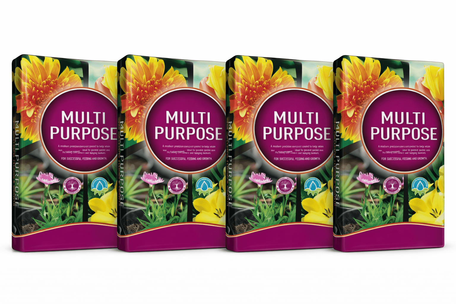 Growmoor Multi Purpose Compost 5L 4 Pack All Purpose Potting Soil Flowers Vegetables Herbs Seedlings Indoor Outdoor Gardening