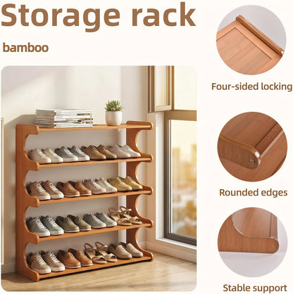 Corner Shoe Rack 8 Tier – Space-Saving Freestanding Shoe Storage Organiser for Hallway, Bedroom & Wardrobe, Multi-Layer Shoe Shelf for Home, Dorm & Rental, Holds Up to 24 Pairs