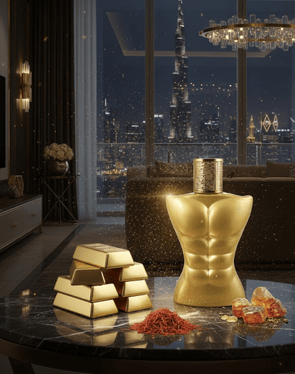 Premium Long Lasting Perfume For Men - FIGURE OUT GOLD Men'S EDT 100ml Spray | Aromatic Experience Irresistible High-Quality Fragrance for the Modern Man | Premium Saffron & Amberwood Notes | Masculine, Elegant, & Exclusive Scent for Him To Attract Women