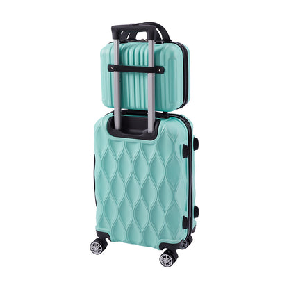 2-Piece Rolling Luggage Set, Travel Suitcase Set with Small Carry-On Case, Versatile Luggage for Daily Travel & Vacation, Sturdy Lightweight Luggage Set with 360° Wheels, Spinner Luggage Set, 20inch+14inch