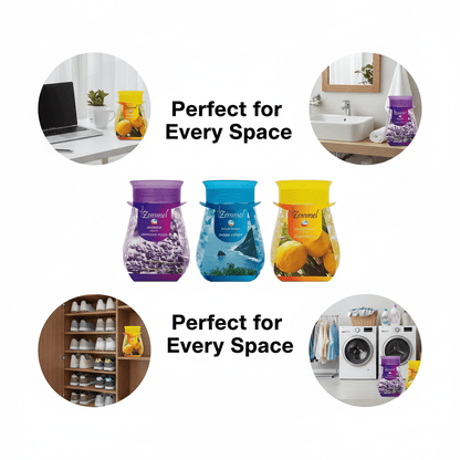 3 Pack Air Freshener Beads 280g, Long-Lasting Scent for Home, Car, Gym, Shop & Event Spaces