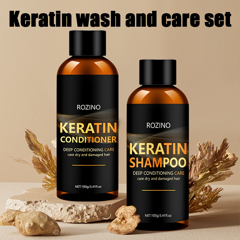 Keratin Hair Cleansing & Conditioning Set – Two Pieces - feature detail 3