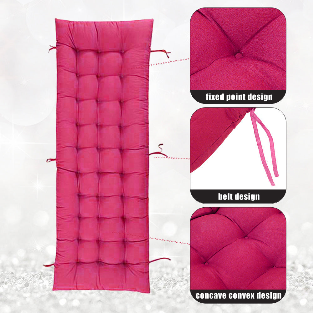 1pc Patio Chair Cushion Modern Sofa Chaise Lounge Cushion Seating Garden Bench Rattan Chair Cushion Swing Cushion 170*48*8cm Only Cushion