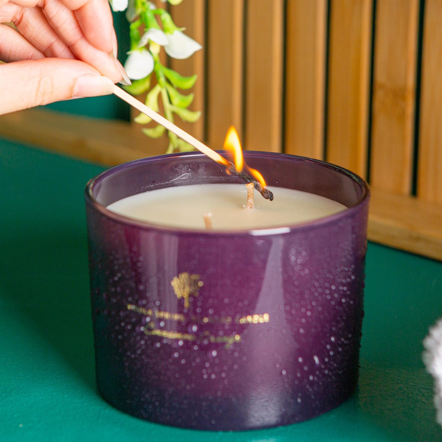 Nicola Spring Scented Candle - 130g/350g - Natural Soy Wax Candles Relaxing Fragrance Gift Set Aromatherapy Candle