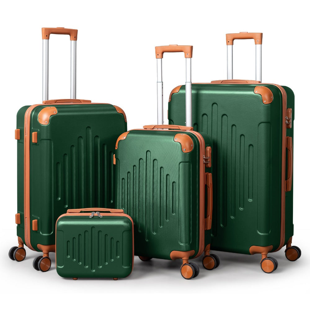 Hard Shell Luggage Set 3 4 5 Piece ABS Suitcase Set with 360° Spinner Wheels Expandable Lightweight Hardside 12 16 20 24 28 Inch 7 Colour Combinations UK