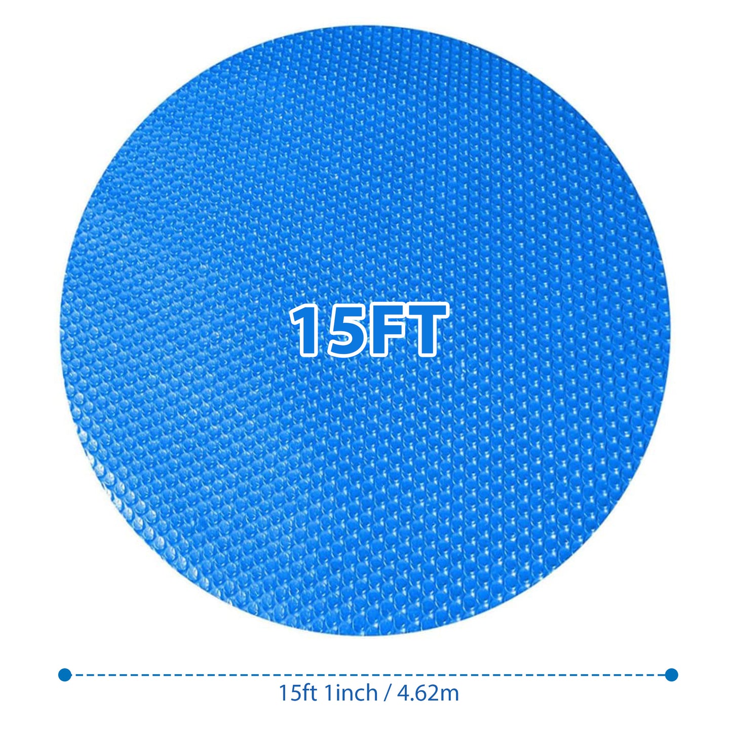 Solar Pool Cover for Swimming Pools | Thermal Blanket | Thermal Towel for Steel Pools - Round, Blue