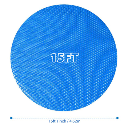 Solar Pool Cover for Swimming Pools | Thermal Blanket | Thermal Towel for Steel Pools - Round, Blue