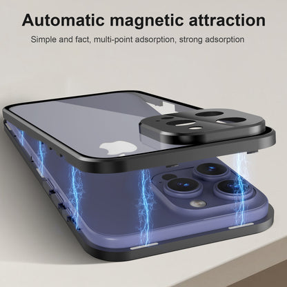 Phone Case - Case for Iphone 17 Promax Featuring a 360-Degree Privacy Screen Protector, Anti-Spy Tempered Glass, Magnetic Lock, And Metal Bumper