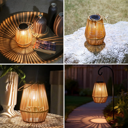 Solar Lantern, Outdoor Solar Woven Lantern Hanging Decoration, Persian Mia Style, Suitable for Garden, Patio, Deck, Porch, Trees, Lawn, Pathway Decoration, 1/2/4pcs
