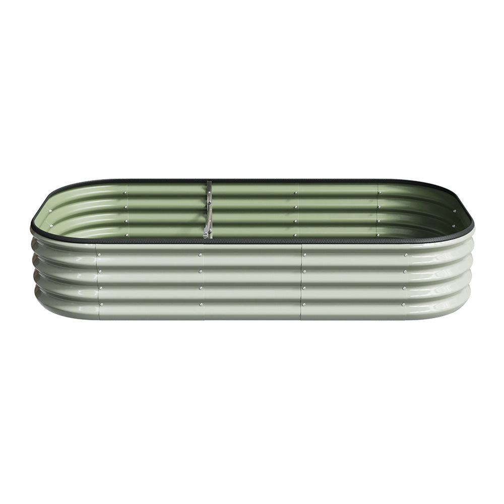 Metal Raised Garden Bed Outdoor Powder-Coated Steel Planter Box for Vegetables Herbs Flowers | 120cm & 160cm | White & Anthracite