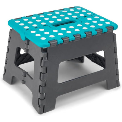 9 Inch Folding Step Stool With Carry Handle & Anti Skid Footpad | Foldable & Collapsible Step Stool