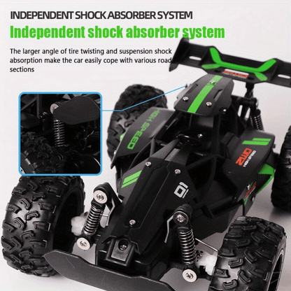 All-Terrain RC SUV Toy Car|Remote Control Racing Car - 2.4GHz Wireless Remote, 2-Wheel Drive, Anti-Shock System, Durable PVC Body & Anti-Skid Tires - Perfect for Off-Road, Sand, Grass & Indoor Play（Battery not Included）