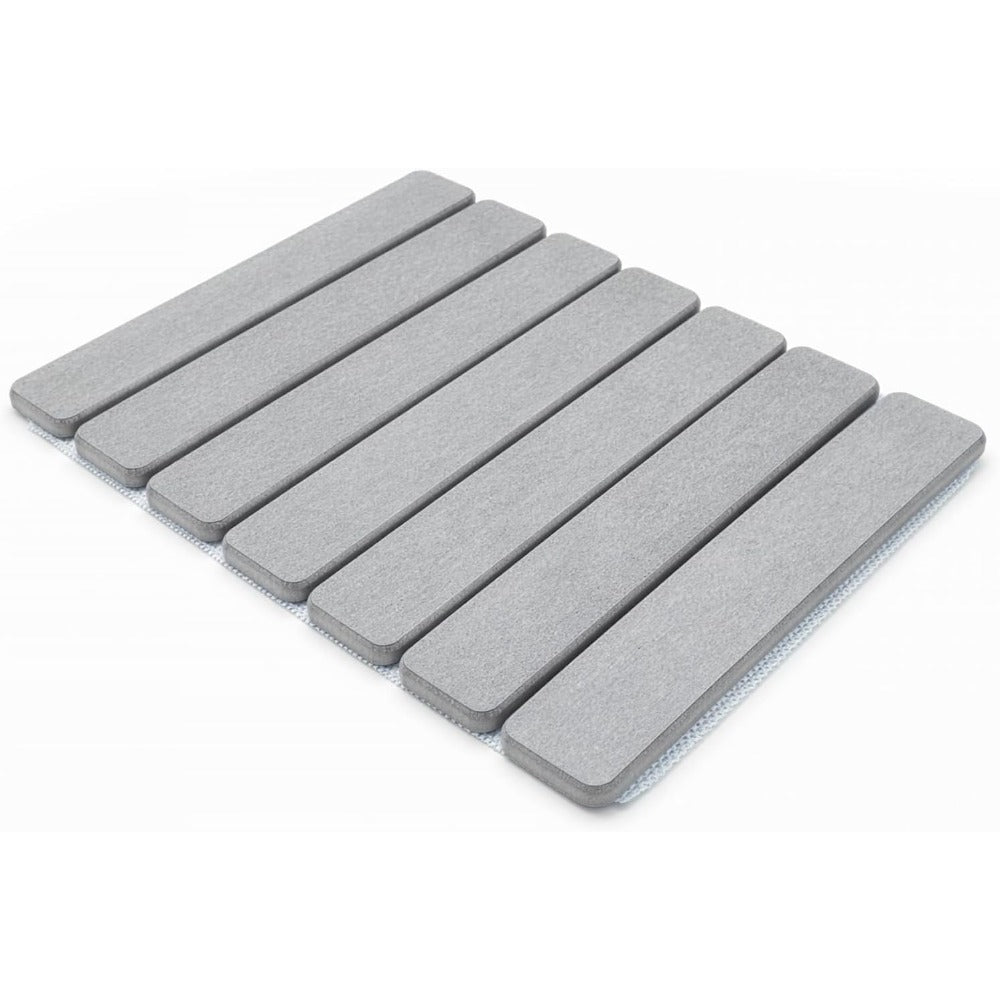 Stone Kitchen Countertop Drain Mat, Foldable Diatomaceous Earth Dish Drain Mat, Suitable for Bowls, Plates, And Cups, 40 X 30 Cm