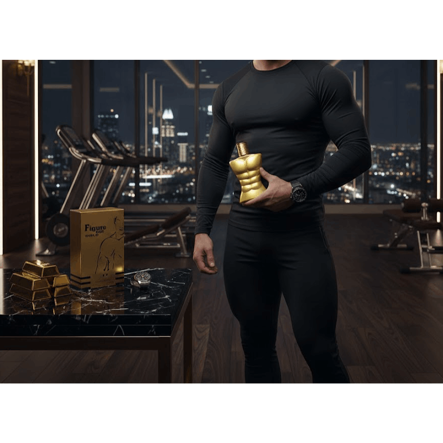 Premium Long Lasting Perfume For Men - FIGURE OUT GOLD Men'S EDT 100ml Spray | Aromatic Experience Irresistible High-Quality Fragrance for the Modern Man | Premium Saffron & Amberwood Notes | Masculine, Elegant, & Exclusive Scent for Him To Attract Women