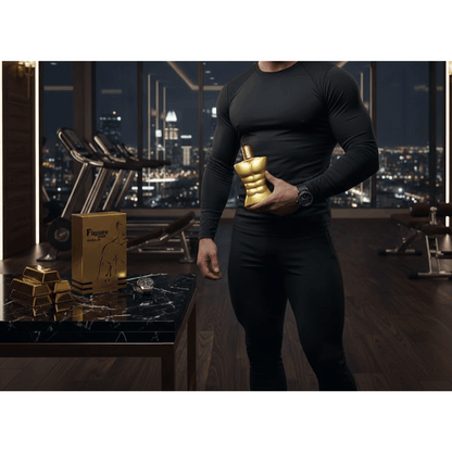 Premium Long Lasting Perfume For Men - FIGURE OUT GOLD Men'S EDT 100ml Spray | Aromatic Experience Irresistible High-Quality Fragrance for the Modern Man | Premium Saffron & Amberwood Notes | Masculine, Elegant, & Exclusive Scent for Him To Attract Women