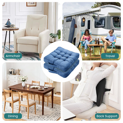 Chair Cushions Tufted Garden Kitchen Chair Cushion with Handle Strap Comfortable Chair Pads for Dining Room Kitchen