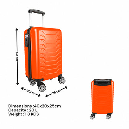 Direct Luggage Underseat Cabin Case 40 x 25 x 20 cm RyanAir Approved Size with Combination Lock and Detachable 360° Wheels T-HC-US-1627