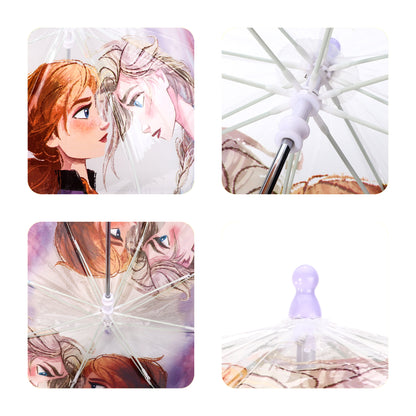 Disney Frozen Dome Umbrella for Kids Childrens Boys Girls Brolly with Safety Opening