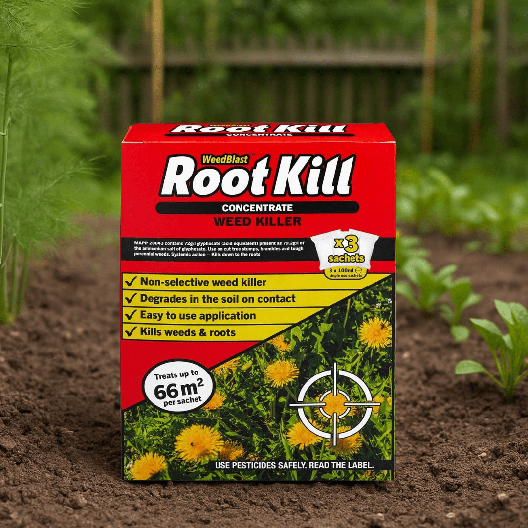 Root Kill Concentrated Weedkiller Extra Strong 3x100ml Sachets