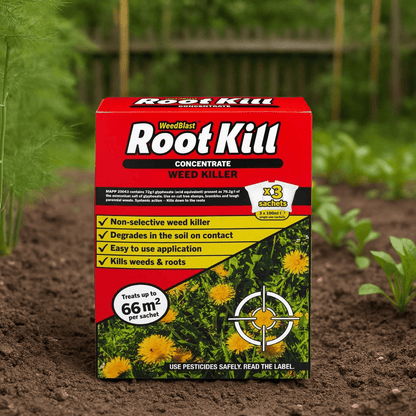 Root Kill Concentrated Weedkiller Extra Strong 3x100ml Sachets