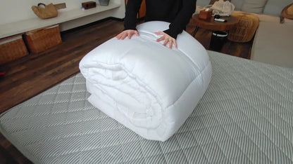 1pc Hotel Quality Mattress Toppers Microfiber Mattress Cover, 10cm Soft and Breathable, Fits Single, Double, King, and California King Bed Sizes, White